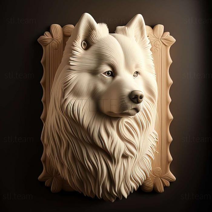 3D модель Самоедская собака (STL)